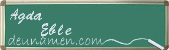 Agda Eble Visitenkarte